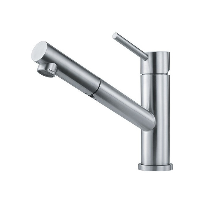 FRANKE ORBIT kitchen (sink) faucet, with a pull-out hose, stainless steel body