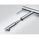 FRANKE ORBIT kitchen (sink) faucet, with a pull-out hose, stainless steel body