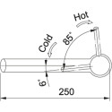 FRANKE ORBIT kitchen (sink) faucet, with a fixed spout, stainless steel body