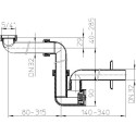 Сифон для раковины с отстойником, без вентиля HL 1 1/4"" x 32 мм, HL137/32