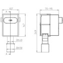 Built-in siphon sets for dishwasher/washing machine HL 4000.0 + 4000.2