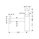 Siphon for sink HANSGROHE Flowstar S 1 1/4"" x 32 mm (Various color options)