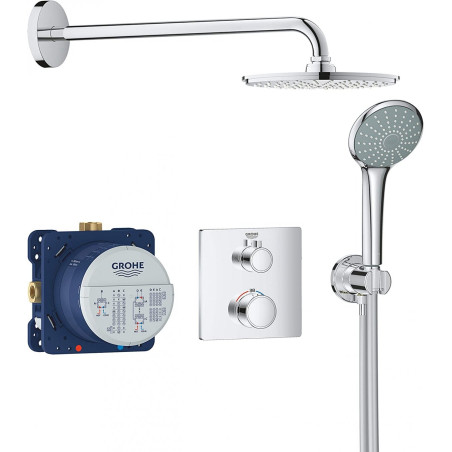 Potikend dušisüsteem GROHE Grohtherm Cosmopolitan 210 termostaadiga, 34734000