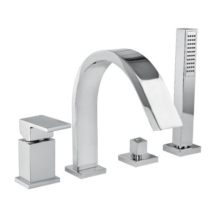 4-piece faucet for bathtub edge BUGNATESE Tetris, chrome / brushed nickel / matte black