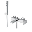 BUGNATESE Tetris bath mixer, chrome / brushed nickel / matte black