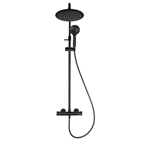 Душевой комплект RUBINETA OLO (BK) + THERMO-15 (BK)