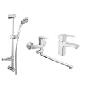 Rubineta Uno-12/C + uno-18 + variant-delta faucet set for the bathroom