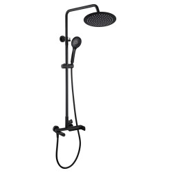 Shower column set RUBINETA OLO (BK)+ULTRA-10 (SW) (DV3/4) (BK)
