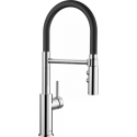 BLANCO Catris-S Flexo kitchen mixer (chrome - black matte) 525791