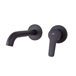 Built-in sink mixer with concealed part RUBINETA Torino-1F (BK)