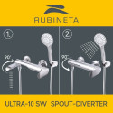 Душевая колонна комплект RUBINETA Olo+Ultra-10 (SW) (DV3/4)