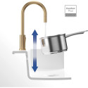 Sink mixer with pull-out spray VILLEROY&BOCH Umbrella Flex with gold feathers