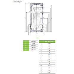 Water in the heat pump DRAŽICE OKC 200 NTR/HP, 110791401