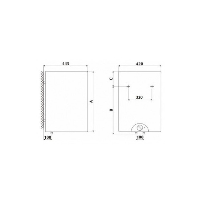 Elektriline vertikaalne veesoojendi GORENJE OTG 120 L SLSLIM