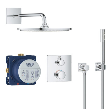GROHE Grohtherm concealed shower system, chrome, 34730000