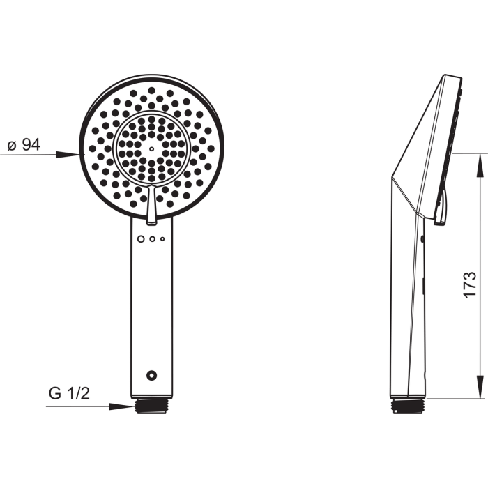 Shower head ORAS Optima, 272020