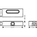 Shower channel sets HANSGROHE RainDrain Flex + uBox