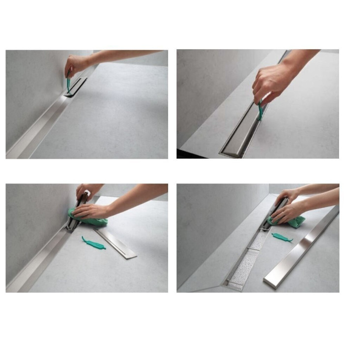 Dušikaldemiku komplektid HANSGROHE RainDrain Flex + uBox