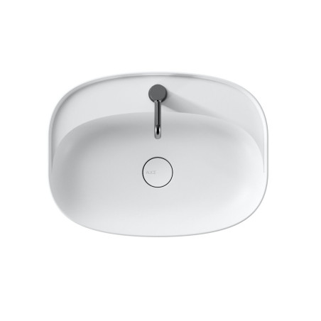The sink is installed ALICE CERAMICA Oval Basin 60 x 45.