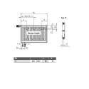Radiaator alumise laadimise KERMI FTV 11 x 500 x 2600