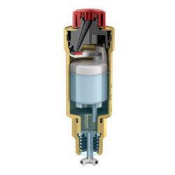 Автоматический сбросник FLAMCO Flexvent 1/2", с обратным клапаном, courts