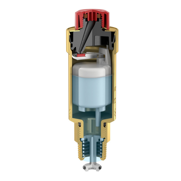 Automaatne reguleerija FLAMCO Flexvent 1/2", tagasivoolu ventiiliga, courts