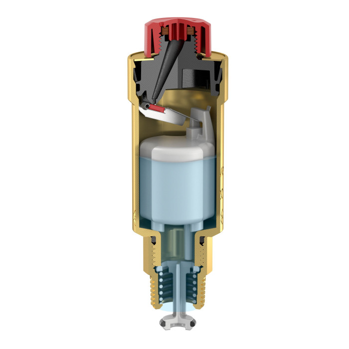 Automaatne reguleerija FLAMCO Flexvent 1/2", tagasivoolu ventiiliga, courts