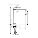 HANSGROHE Logis E sink mixer with 230, 71162000