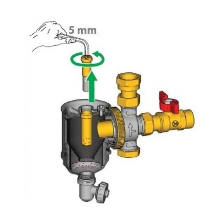 Magnetiline mustuse eraldaja koos separatoriga GIACOMINI 3/4"", R146CX004