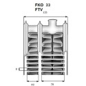 Radiaator alumise laadimise KERMI FTV 33 x 500 x 900