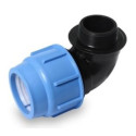 Plastic screw-on elbow for PE pipe SAB 25 x 3/4"" exterior
