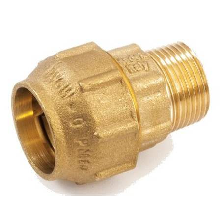 Brass fitting for PE pipe is being closed GENERAL DETAILS 63 x 2"" exterior