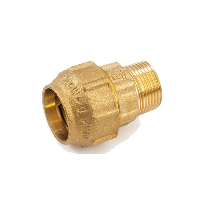 Brass fitting for PE pipe is being closed GENERAL DETAILS 63 x 2"" exterior